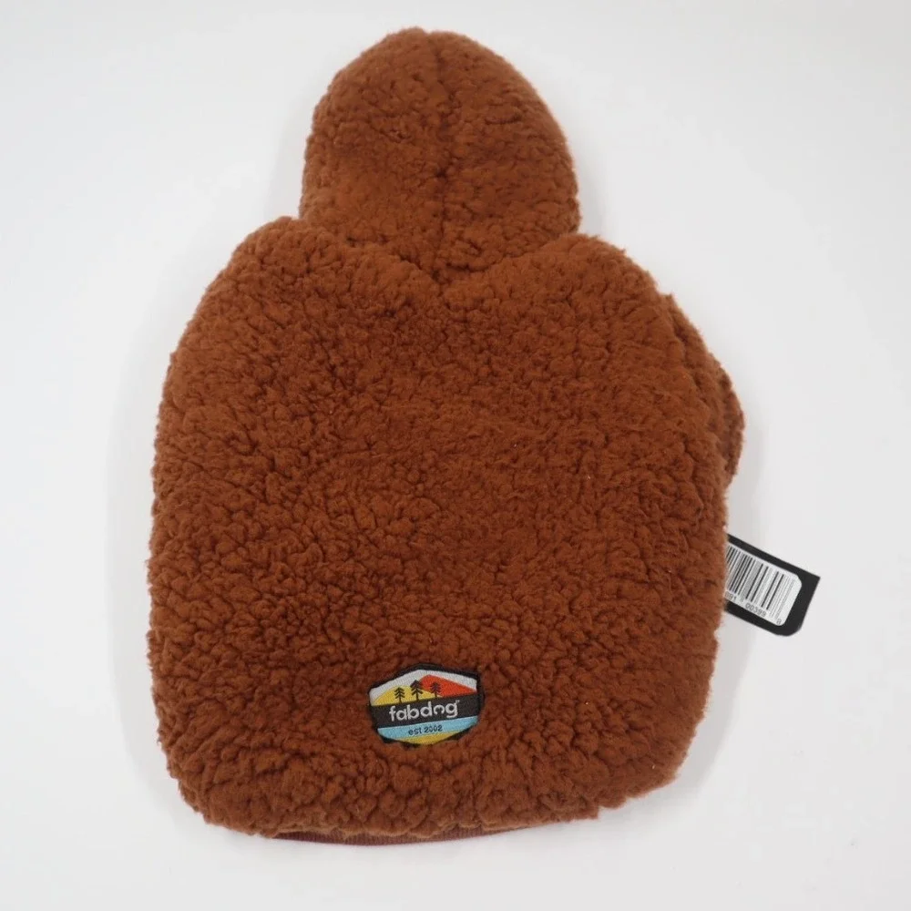 Fabdog Rust Sherpa‎ Dog Hoodie - Brown - 12